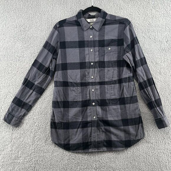 Mountain Hardwear plaid flannel shirt with pockets women's size small - Picture 1 of 13